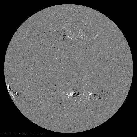 Image of Sun's magnetic field