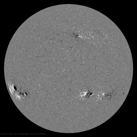 Image of Sun's magnetic field