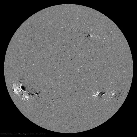 Image of Sun's magnetic field