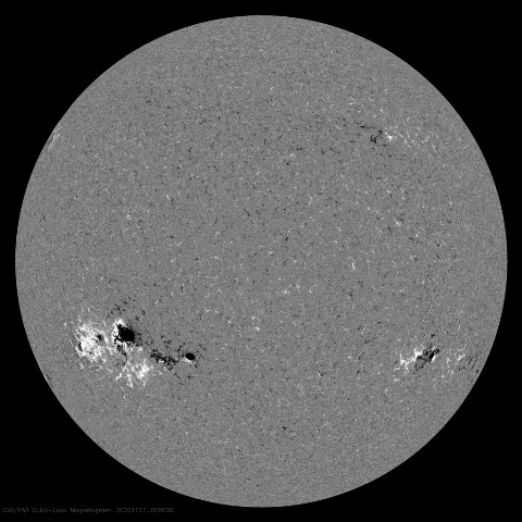 Image of Sun's magnetic field