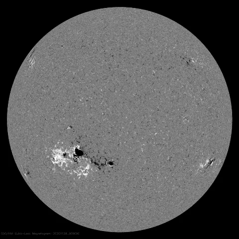 Image of Sun's magnetic field