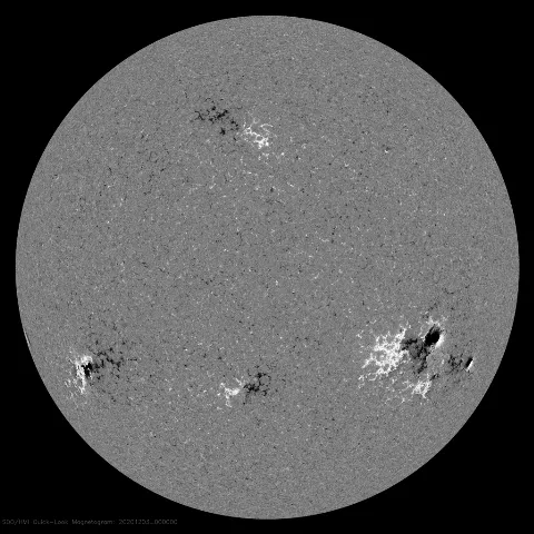 Image of Sun's magnetic field