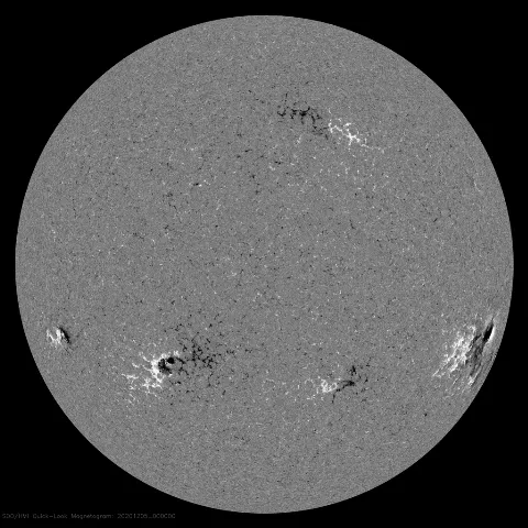 Image of Sun's magnetic field