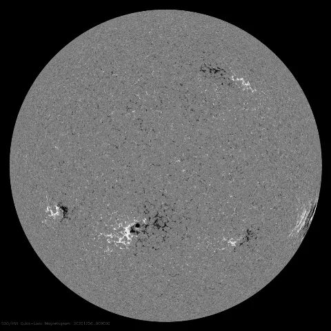 Image of Sun's magnetic field