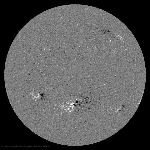 Image of Sun's magnetic field