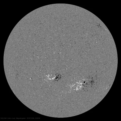 Image of Sun's magnetic field