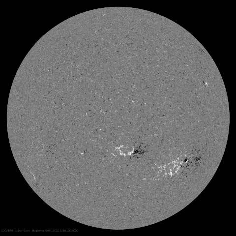 Image of Sun's magnetic field