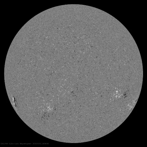 Image of Sun's magnetic field