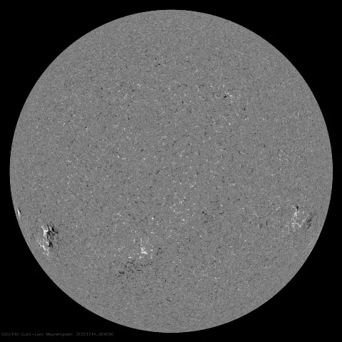 Image of Sun's magnetic field