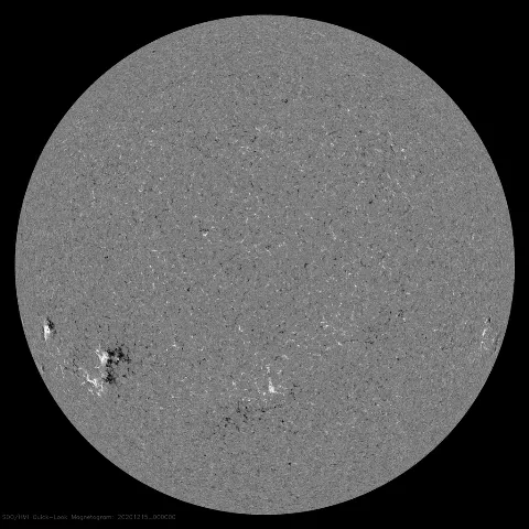 Image of Sun's magnetic field