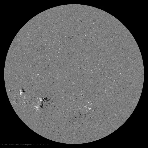 Image of Sun's magnetic field