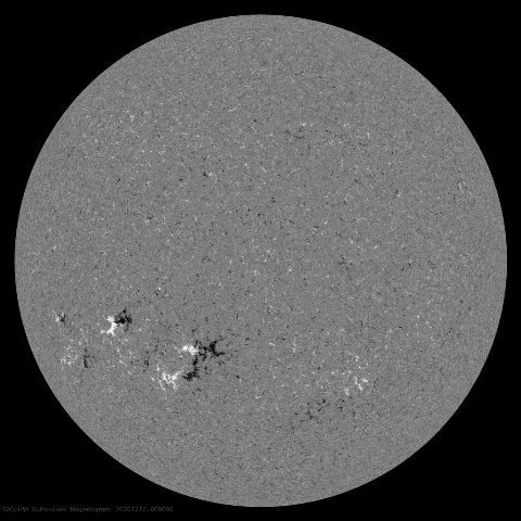 Image of Sun's magnetic field