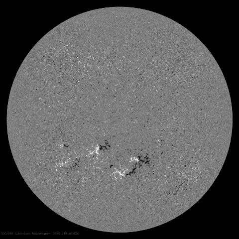 Image of Sun's magnetic field