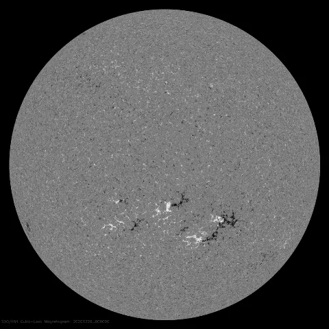 Image of Sun's magnetic field