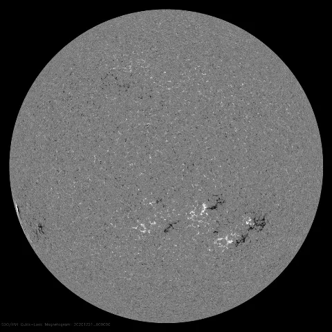 Image of Sun's magnetic field