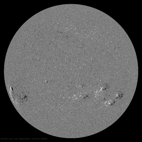 Image of Sun's magnetic field