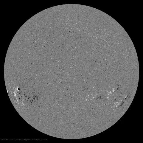 Image of Sun's magnetic field