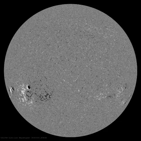 Image of Sun's magnetic field