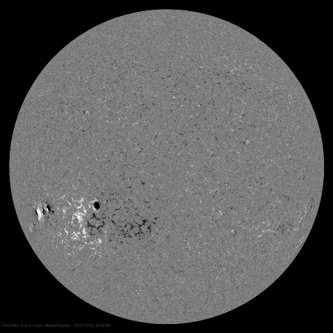 Image of Sun's magnetic field