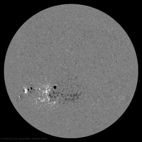 Image of Sun's magnetic field