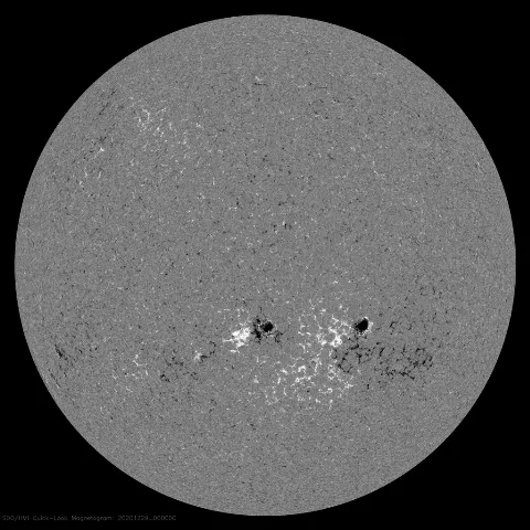 Image of Sun's magnetic field