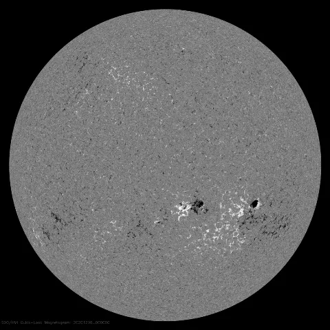 Image of Sun's magnetic field