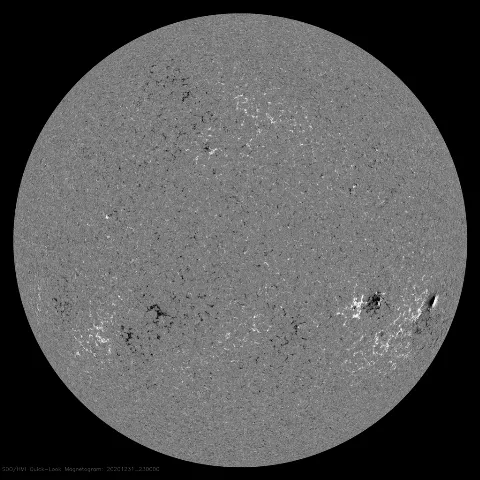 Image of Sun's magnetic field