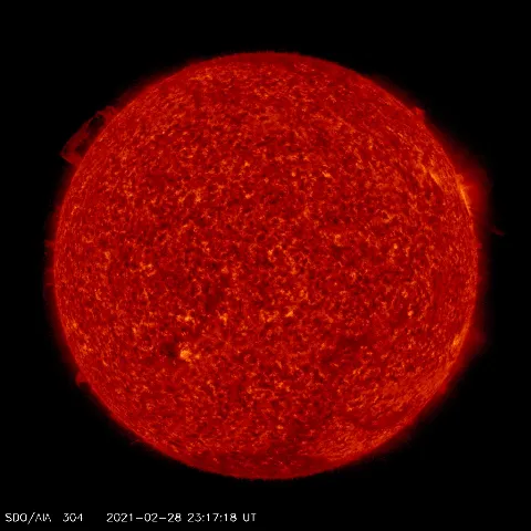 Image of Sun's transition region