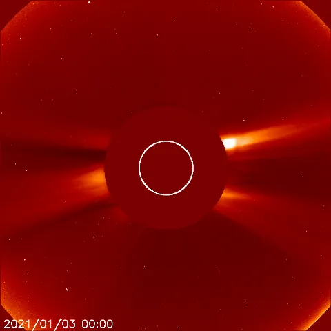 Image of solar wind