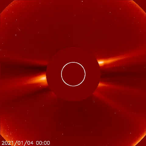 Image of solar wind