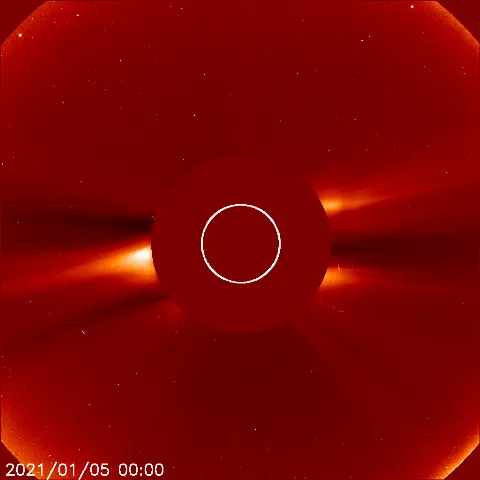 Image of solar wind