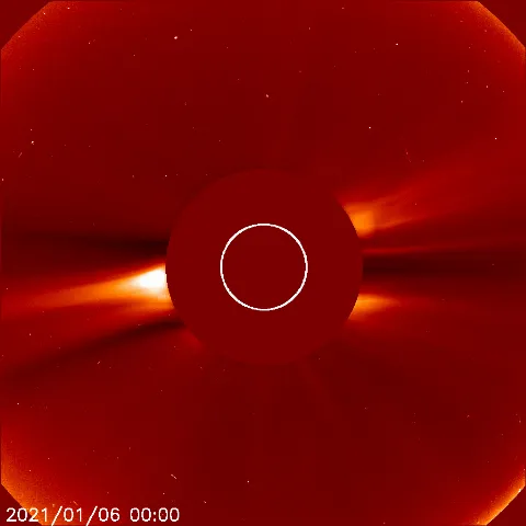 Image of solar wind