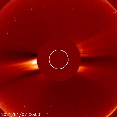 Image of solar wind