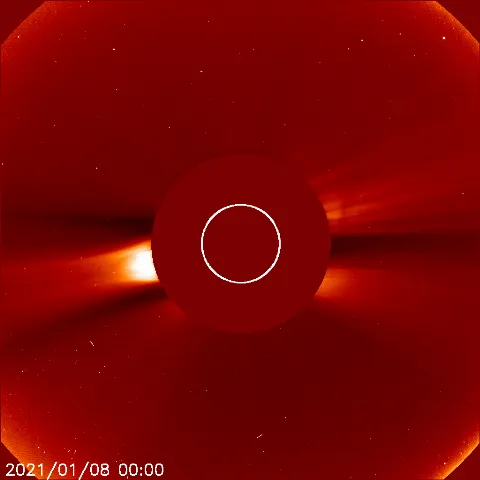 Image of solar wind