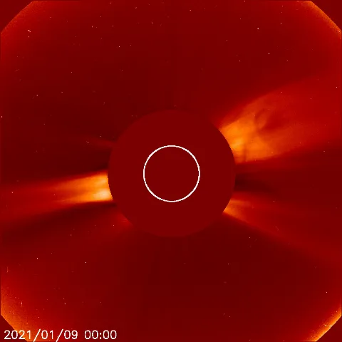 Image of solar wind