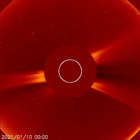 Image of solar wind