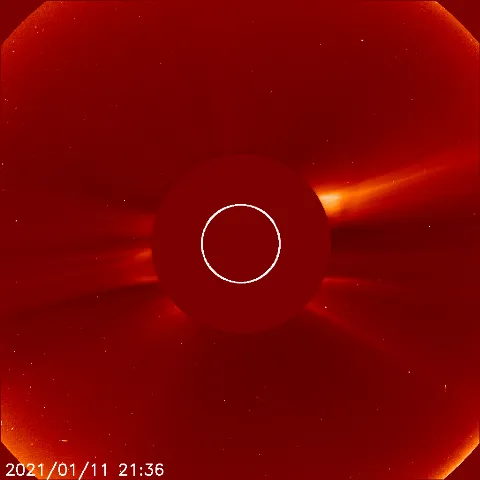 Image of solar wind