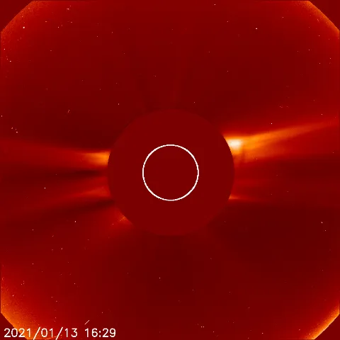 Image of solar wind