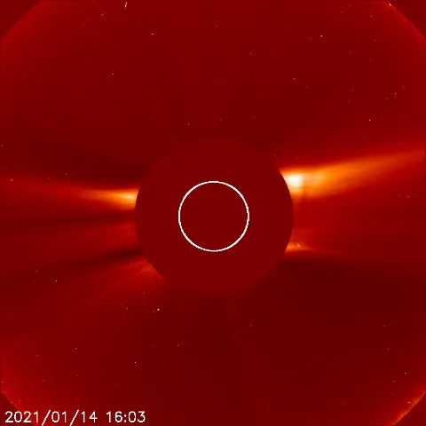 Image of solar wind