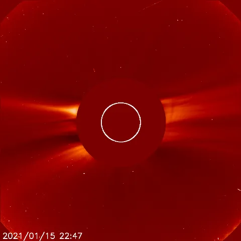 Image of solar wind