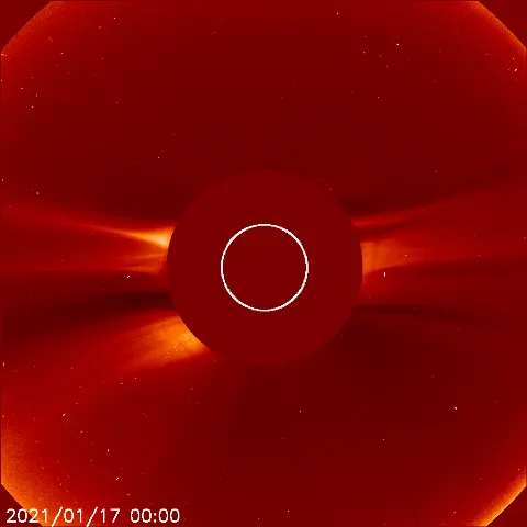 Image of solar wind