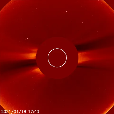 Image of solar wind