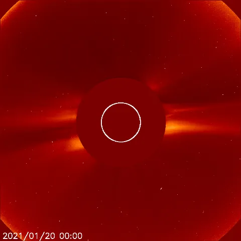 Image of solar wind