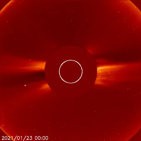 Image of solar wind