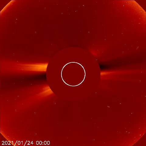 Image of solar wind