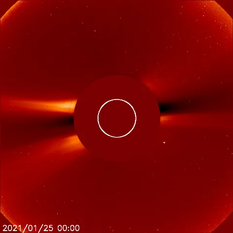 Image of solar wind