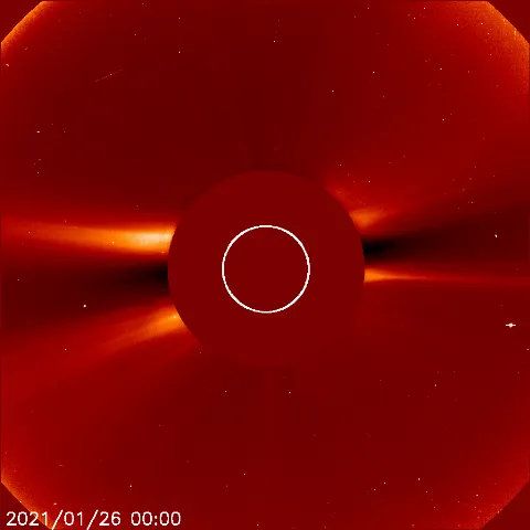 Image of solar wind