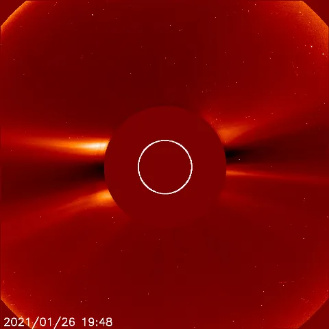 Image of solar wind