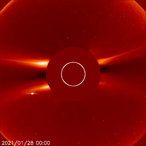 Image of solar wind