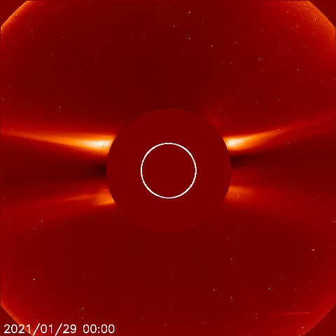 Image of solar wind